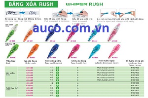 Bảng Xóa RUSH